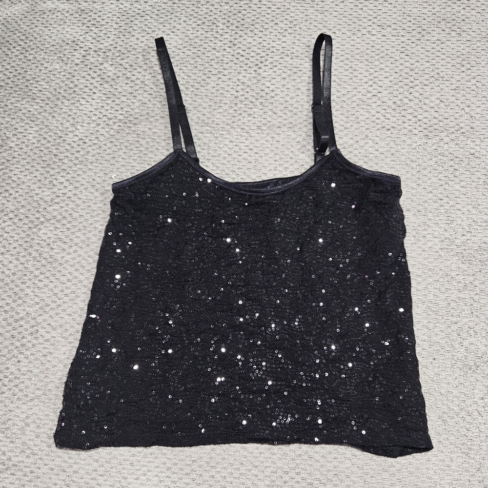 3/$15! Sparkly Sequin Tank Top, Medium